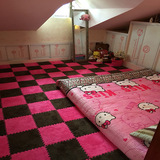 卧室满铺榻榻米拼图泡沫地垫60 60方块客厅拼接地毯绒面绒垫加厚