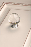 K9水晶拉手 球状水晶 衣柜抽屉橱柜玻璃门单孔水晶球拉手
