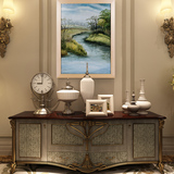 景德镇手绘陶瓷瓷板画人物风景现代卧室客厅挂画装饰画有框画壁画