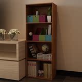 简易三层书架书柜文件柜办公室收纳小柜子储物柜书房家具