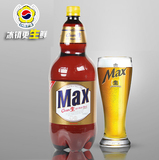 正品进口韩国啤酒麦思max啤酒1.6L桶装原小麦生啤酒超德国啤酒