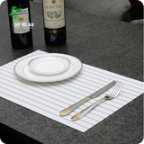 欧式西餐垫 防水防油环保pvc加厚 杯碗垫盘垫桌垫隔热防滑垫黑白