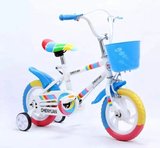新款免充气发泡轮儿童12 14 16七彩儿童自行车 童车