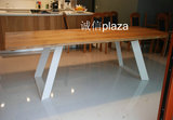 LOFT美式北欧复古铁艺电脑桌简约现代餐桌组合创意实木饭桌办公桌