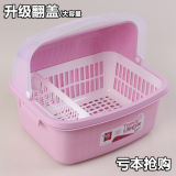 出口翻盖婴儿奶瓶架餐具收纳箱干燥架奶瓶晾干架加厚奶瓶 收纳盒