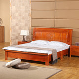 实木床双人床1.8m米现代中式木头木质橡木储物气动高箱床卧室家具