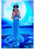 新款儿童美人鱼演出服 形象演出服 沙滩摄影服装女童