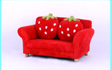儿童沙发 布艺草莓宝宝小沙发 可爱卡通加长幼儿园组合沙发椅包邮