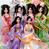 中国古装芭比洋娃娃白雪公主四季仙子女孩玩具娃娃衣服套装礼盒
