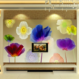 无缝大型壁画3d无纺布墙纸客厅电视背景墙壁纸中式简约温馨向日葵