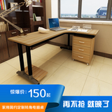 特价转角电脑桌墙角拐角办公桌职员桌台式家用简约写字台可定制