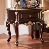 欧式床头柜 美式古典宜家家具 法式实木简约床头柜 储物柜整装