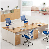 贵阳简约现代办公家具4人办公桌双人办公桌椅员工位屏风位电脑桌