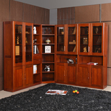 六郎 海棠木实木小书柜自由组合转角款木质大书柜