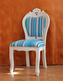 欧式餐椅韩式田园现代简约实木布艺象牙白色梳妆书桌特价椅子