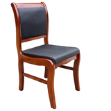 无扶手会议椅子实木办公椅培训椅礼堂椅家用书房办公椅子油漆椅子