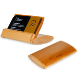 samdi木质名片盒 桌面展示卡片盒银行卡收纳盒实木木头商务礼品