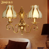 全铜壁灯客厅壁灯欧式卧室床头灯美式镜前铜灯走廊过道书房灯具