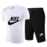 2016夏季耐克Nike男士纯棉T恤休闲运动短袖套装薄款七分裤运动服