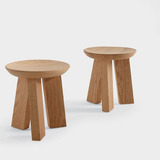 北欧时尚简约创意圆凳子餐桌凳板个性茶几凳子现代实木凳子