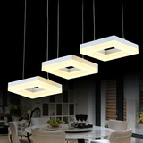 餐厅灯 简约现代极有家LED餐桌灯时尚个性创意三头餐灯吊灯灯具