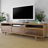 日式实木电视柜纯橡木视听柜简约宜家客厅家具小户型包邮支持定制