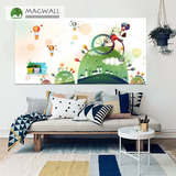Magwall磁性壁画卡通幼儿园墙贴儿童房装饰贴画客厅卧室风景画