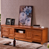 新中式实木电视柜客厅电视机柜地柜组合小户型简约现代卧室影视柜