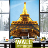 巴黎埃菲尔铁塔壁纸大型3D壁画时尚个性现代客厅玄关背景墙纸定制