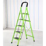 三峰家用梯子多功能折叠梯子 加厚型宽踏板铁梯子防滑移动人字梯
