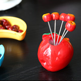 水果刀叉套装创意韩版草莓苹果爱心香蕉可爱礼品餐具