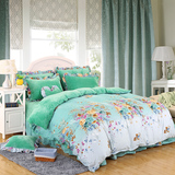 韩版纯棉加厚法兰绒四件套珊瑚绒被套床单床上法莱绒4套1.5米1.8m