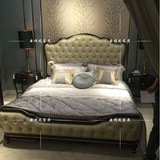欧式床 新古典床实木1.8米双人婚床 简约公主床样板房床家具定制