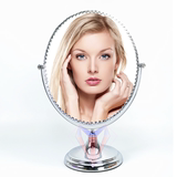 珠宝店面柜台专用镜子双面台式美容化妆试戴看货花边镜首饰道具镜