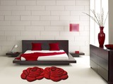 欧式地毯立体玫瑰花地毯婚房地毯 卧室客厅茶几地毯床边地毯地垫