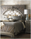 欧式时尚新古典法式实木床复古双人床1.51.8米床雕刻布艺软包床