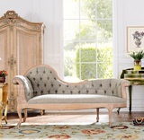 新款美式实木贵妃椅法式太妃椅美人榻贵妃沙发古典休闲躺椅家具