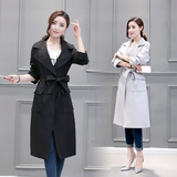 风衣女2016韩国春装新款中长款学生英伦修身显瘦秋款薄款长袖外套