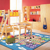 京华婴儿宝宝夏爬行垫 飞行棋地毯 客厅卧室地毯 儿童益智游戏毯