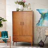 原木衣柜 全实木储物柜 欧式日式 樱桃木 简约现代 时尚家具 定制