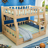 厂家直销宜家子母床上下双层床实木高低床儿童床松木床爬梯床