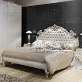 雅代罗 欧式实木雕花1.8米双人床法式高档别墅小户型婚床公主床