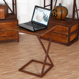 铁艺实木小桌子 沙发茶几方几角几边几 复古做旧笔记本电脑小桌