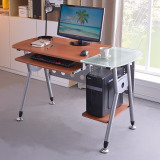 电脑桌钢化玻璃台式现代办公桌家用写字台简约桌子简易卧室书桌