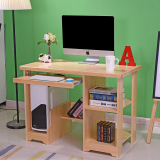 实木电脑桌笔记本台式简约家用学习写字桌书桌办公桌松木定制包邮