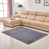 简约纯色丝毛客厅沙发茶几卧室地毯加厚现代水洗床边地垫満铺定制