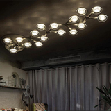 北欧创意ed吸顶灯圆形客厅灯 现代简约创意个性艺术时尚卧室灯具