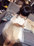儿童仙仙蕾丝连衣裙T恤2016韩国进口春款童装（现货）部分代购