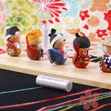 日本迷你手工纸偶不倒翁和纸人偶新撰组桃太郎宝宝儿童房装饰摆件