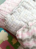 （6色）出口原单余料高品质8层宝宝纯棉纱布空调睡袋防踢被